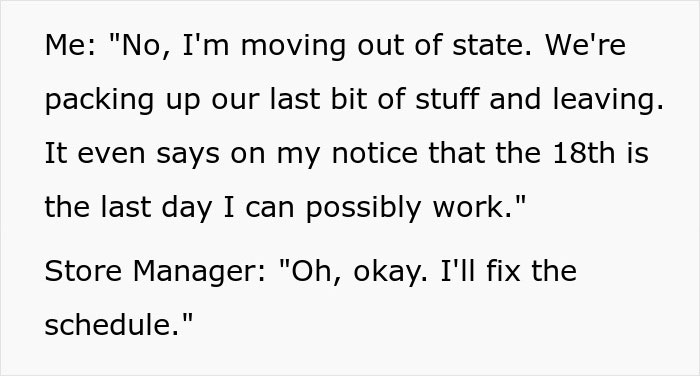 Manager Demands Ex-Employee Come Into Work, They Laugh In Her Face Manager Demands Ex-Employee Come Into Work, They Laugh In Her Face