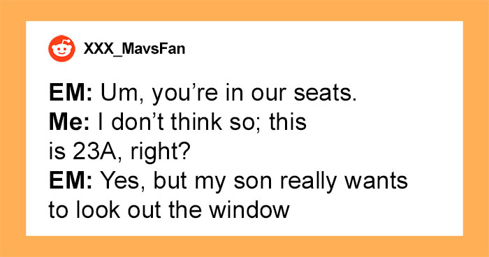 Entitled Mom Is Put In Her Place After Demanding A Window Seat For Her Son