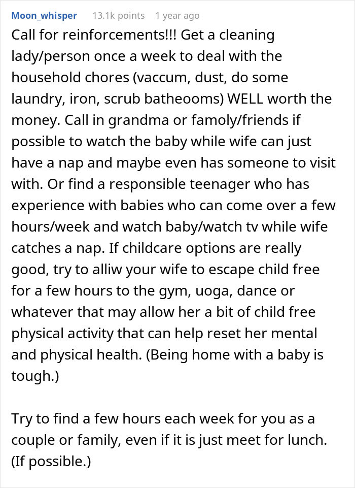 “Am I The Jerk For Not Helping My Partner With Our Newborn?” “Am I The Jerk For Not Helping My Partner With Our Newborn?”