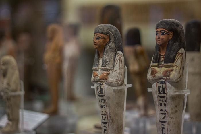 Small statues from ancient egypt