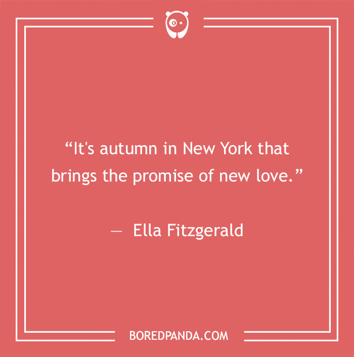 Ella Fitzgerald quite on fall in New York 
