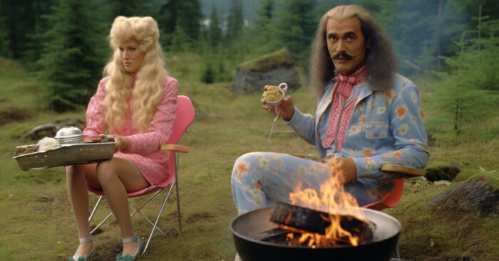 Behind-The-Scenes Of Finnish Barbie Movie From The 70s (20 Pics)