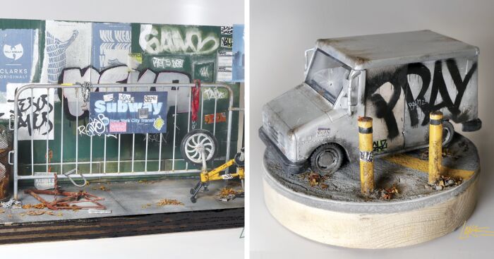My Miniature Vehicle And Street Museum Quality Sculptures (4 Pics)