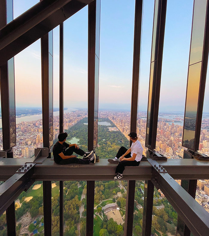 A Photo Of My Friends 1400 Feet Above With A View Of Central Park