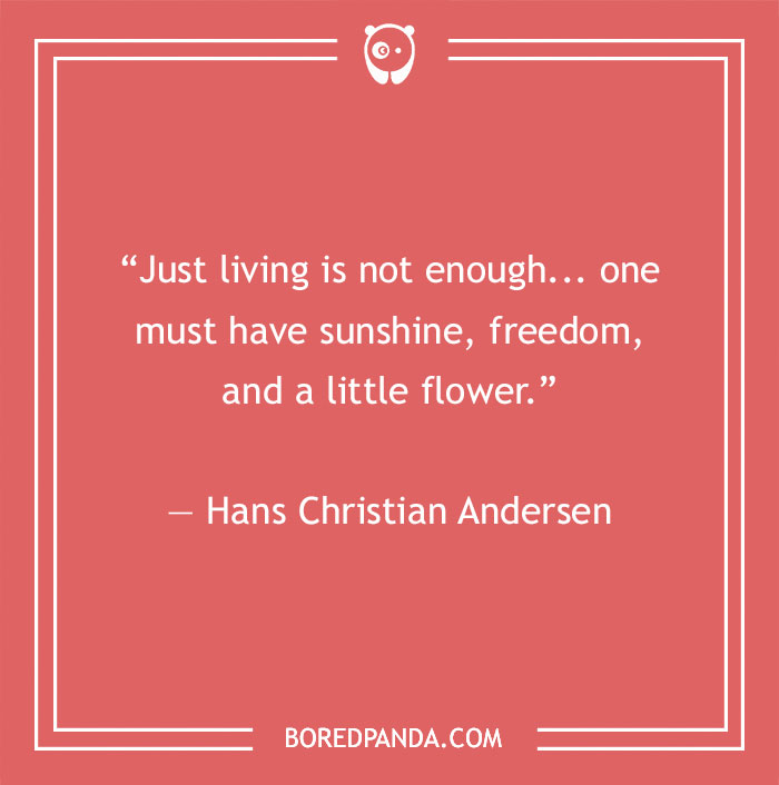 Hans Christian Andersen quote about freedom