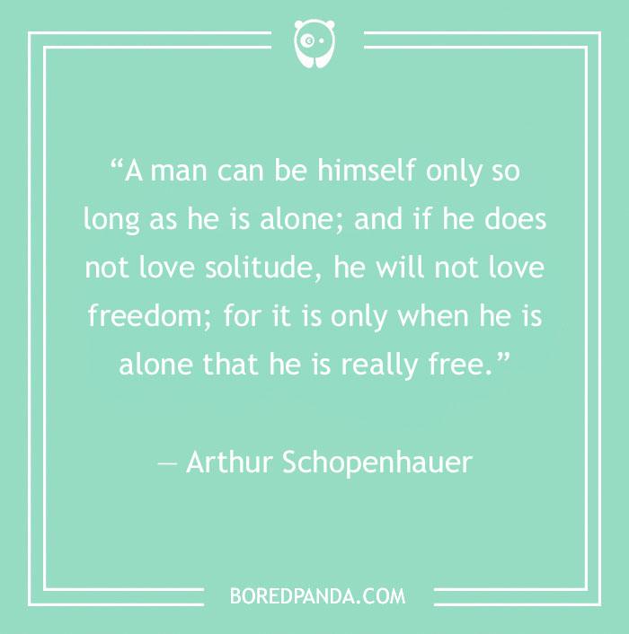Arthur Schopenhauer quote about freedom