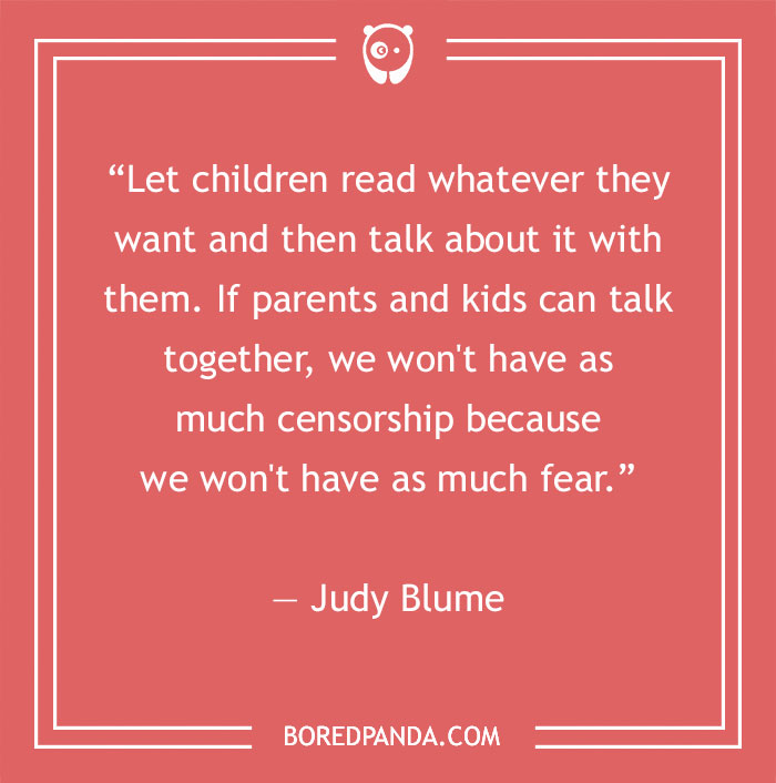 Judy Blume quote about freedom