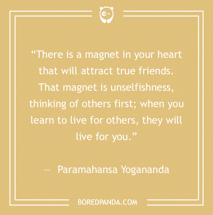Paramahansa Yogananda quote on friendship 