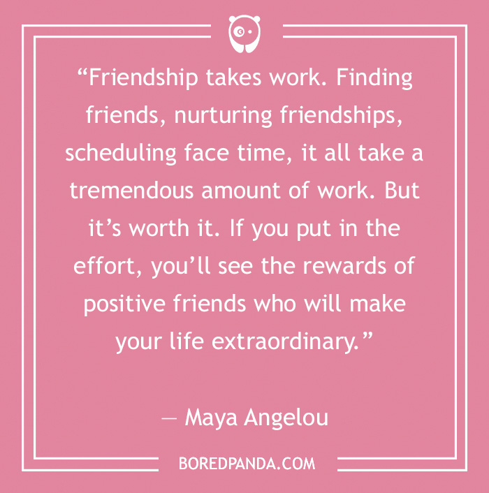 Maya Angelou quote on friendship 