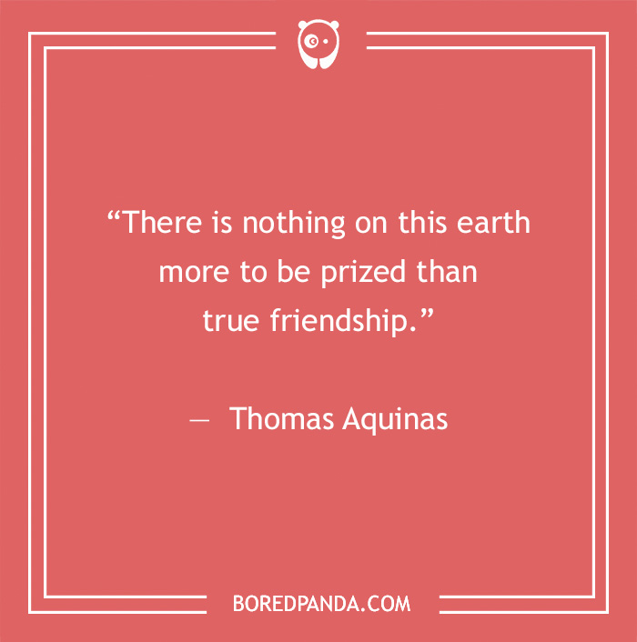 Thomas Aquinas quote on friendship 