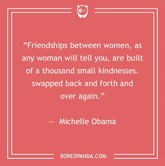 Michelle Obama quote on friendship 
