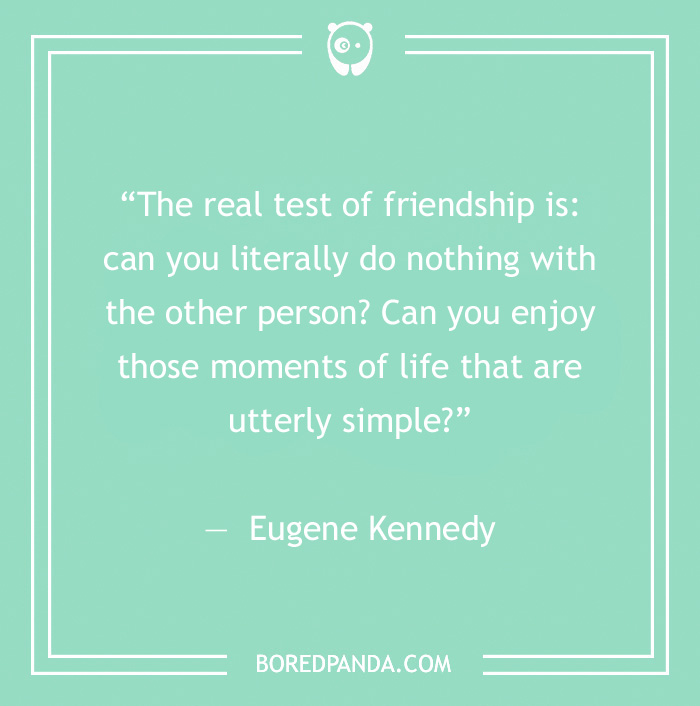 Eugene Kennedy quote on friendship 