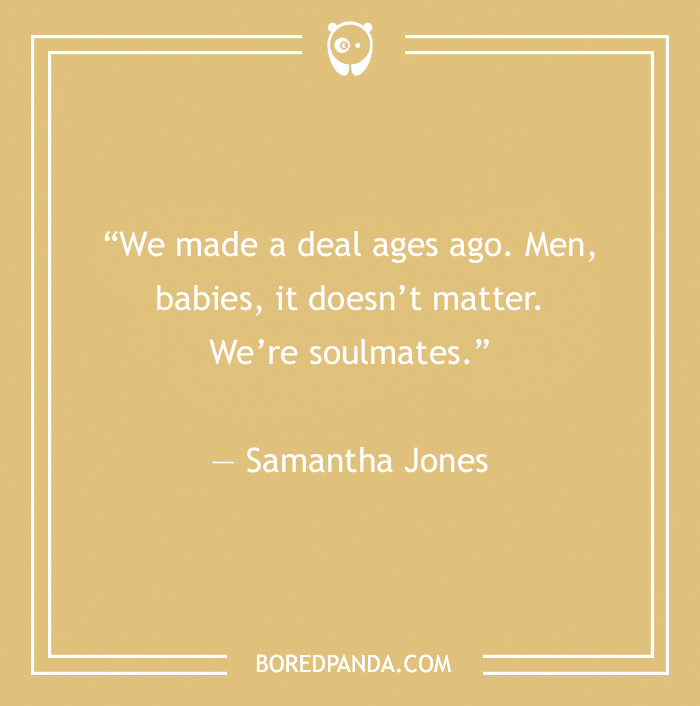 Samantha Jones quote on friendship 