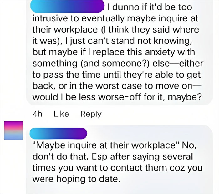 30 Year Old Guy Doesn't Understand He's Been Ghosted And Thinks The Girl He Met Once Isn't Replying Because Something Happened To Her; Plans To Inquire About Her At Her Workplace