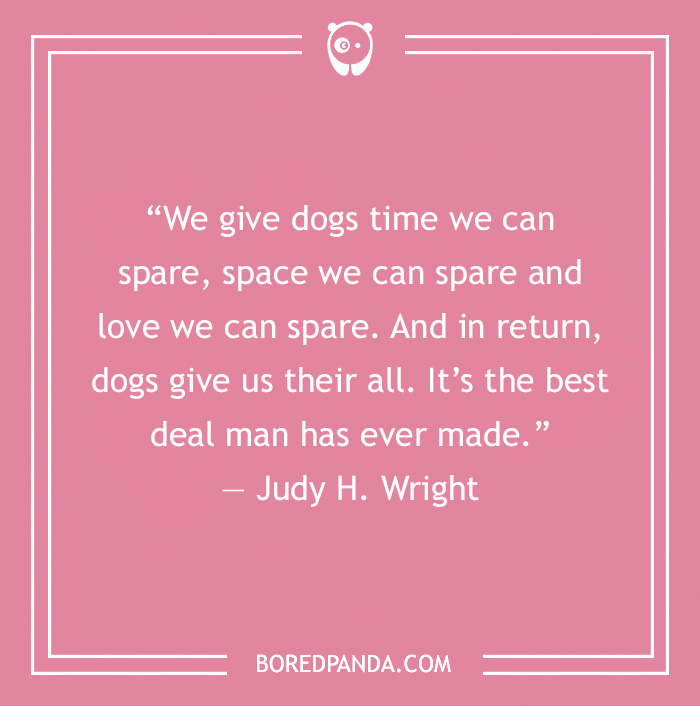 Judy H. Wright's quote on a dog as the best friend