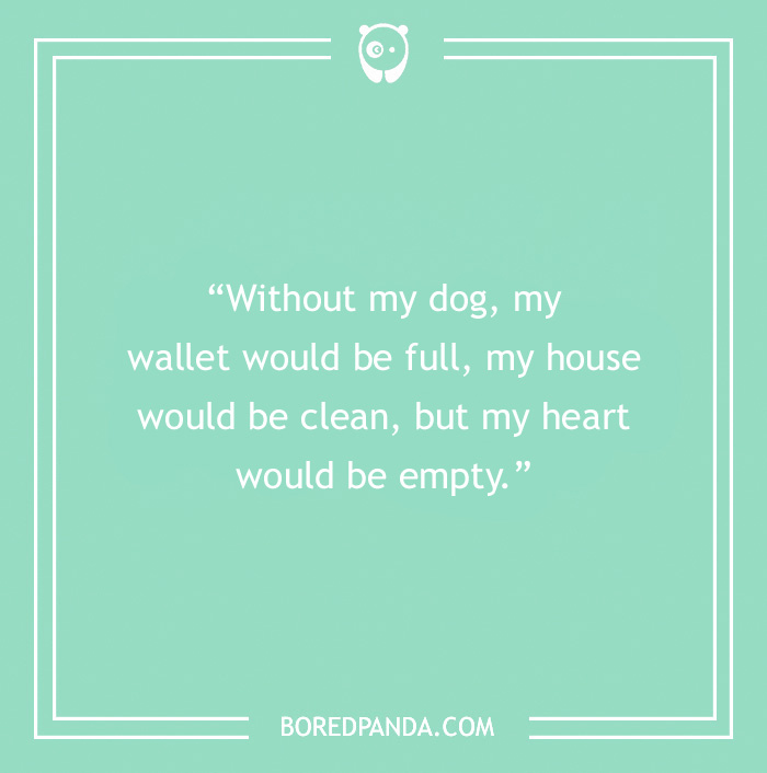 Quote about caring for and loving dogs