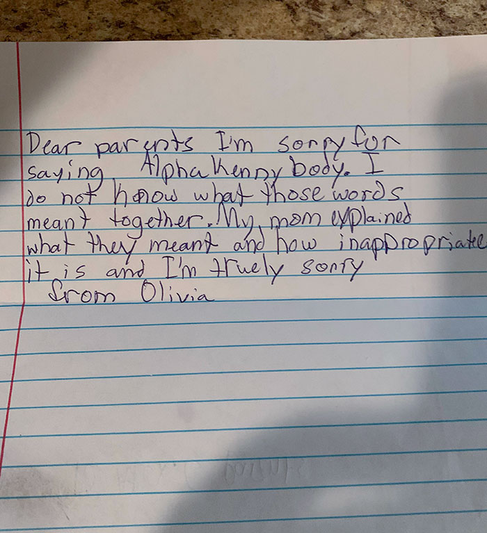 My 9-Year-Old Brought Home A Note From School. I Had To Read It A Couple Of Times Before I Got It
