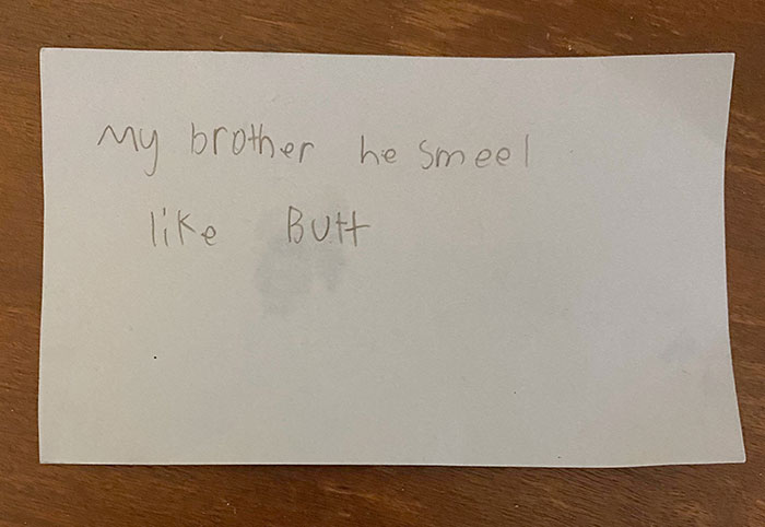 Confiscated Note In The Classroom