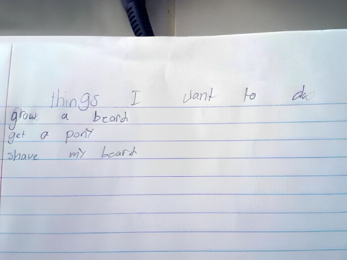My 7-Year-Old Cousin Wrote This In His Notebook. Reach For The Stars, Baby