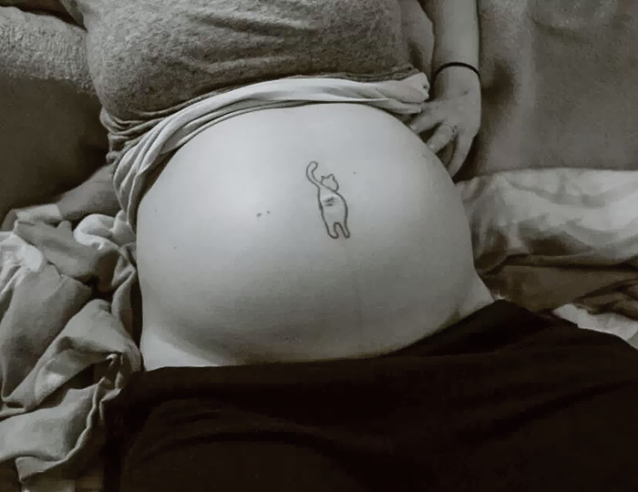 My Husband's Genius Drawing On My Baby Bump