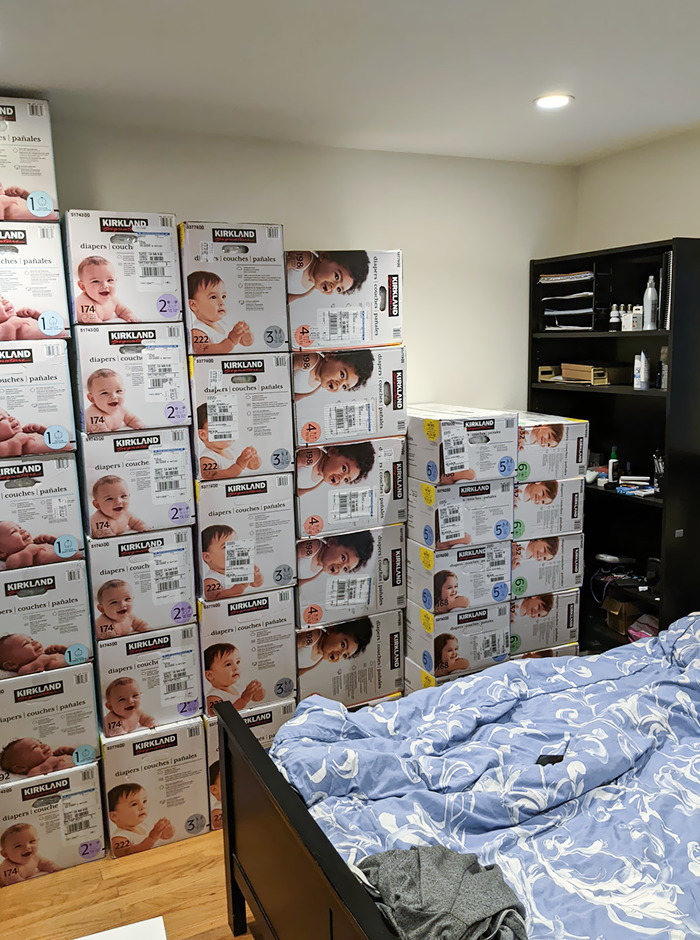 First-Time Dad, Costco Had A Diaper Sale And Baby Not Due Yet. Did I Go Overboard?