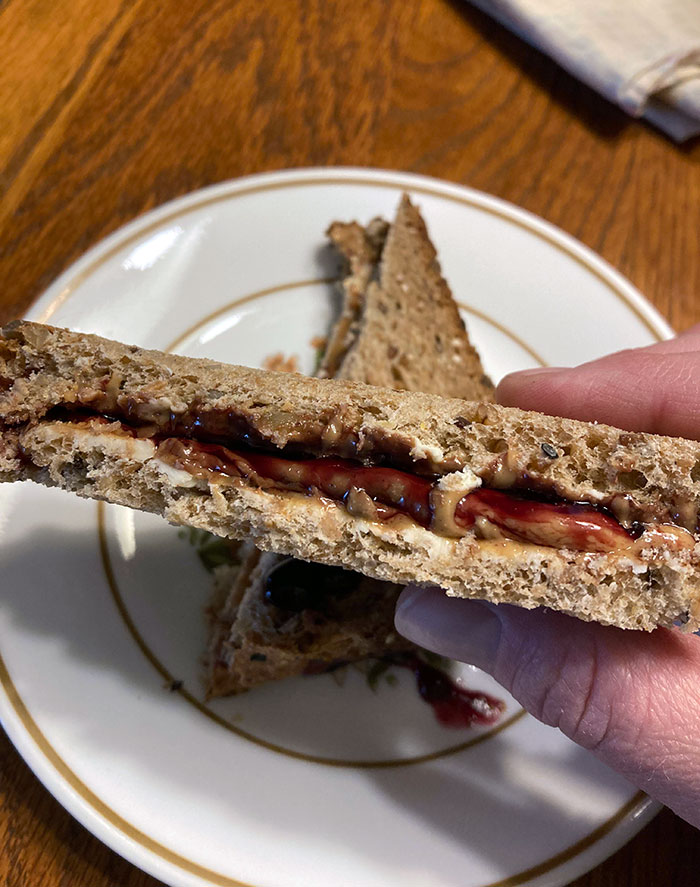 Triple Butter. Peanut Butter, Butter, Nutella, And Jelly. Yup, I'm Very Pregnant