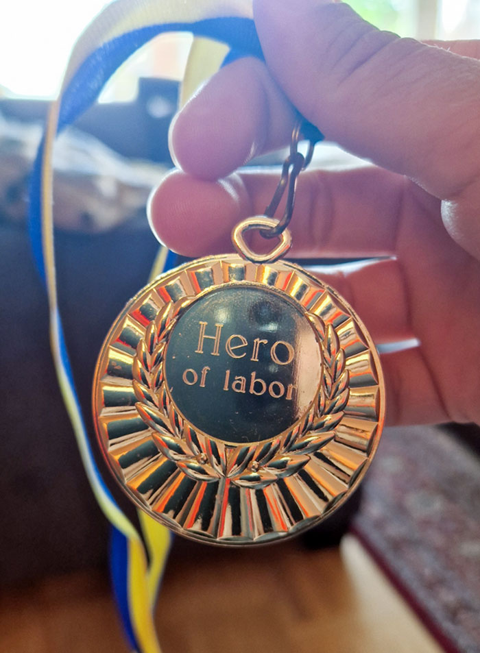 There's No Medal For Giving Birth, But My Partner Made Me This