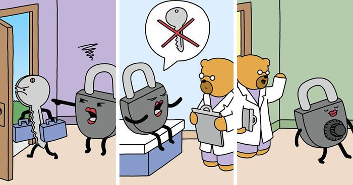 Artist Creates Cute Comics With Not-So-Cute Endings; Here Are 28 Featuring The Character Bear Doctor (New Pics)