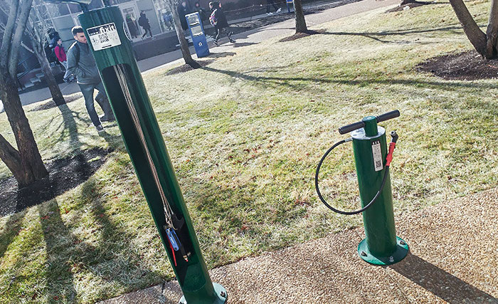 My School Started Putting Bike Repair Stations Around The Campus