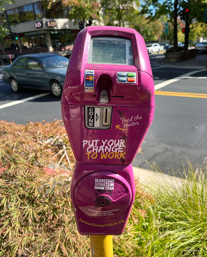 This Parking Meter Has Been Repurposed To Collect Donations For A Homelessness Charity