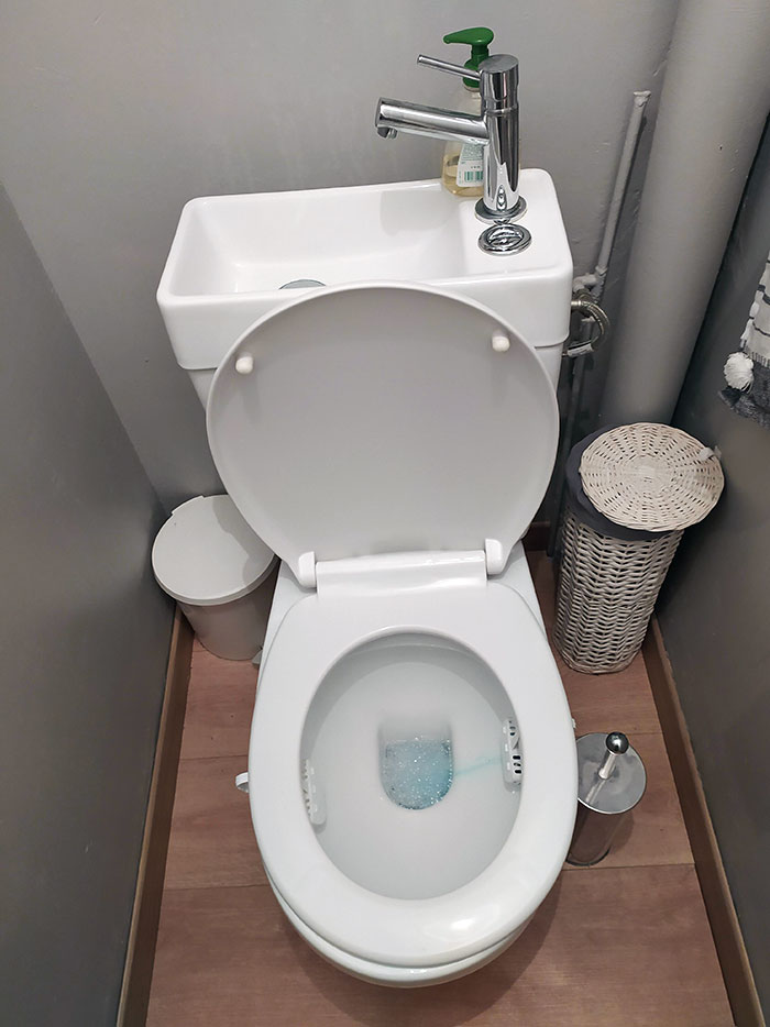 Toilet With An Integrated Sink