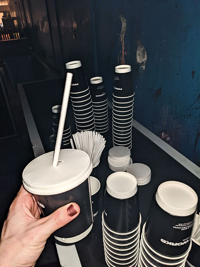 Cups With Lids At A Club