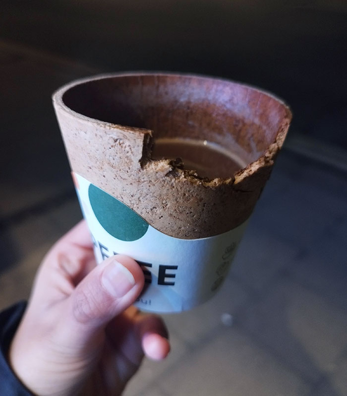 Hot Chocolate With An Edible Cup