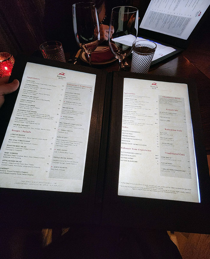 This Dimly-Lit Restaurant Has Menus That Light Up When They Are Opened