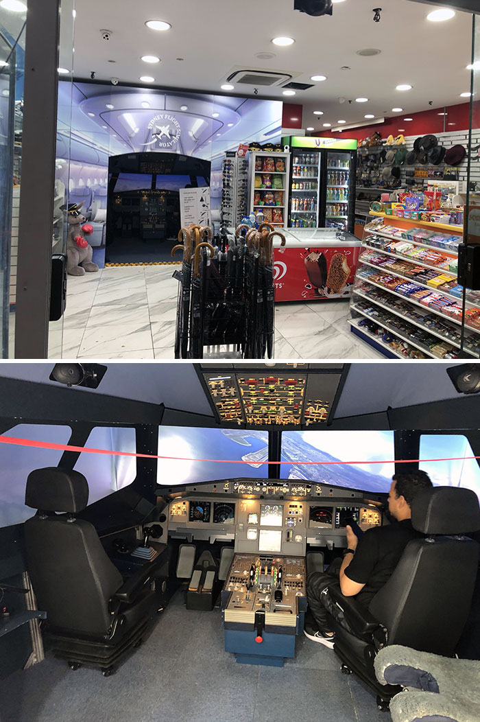 A Convenience Store In Sydney With A Full Flight Simulator Inside