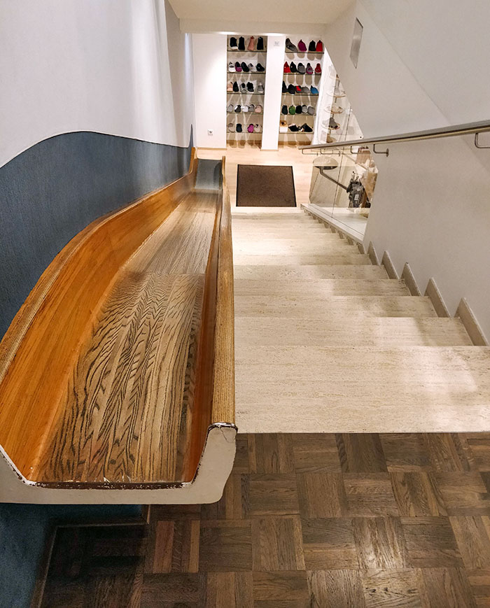 A Slide In A Clothes Store