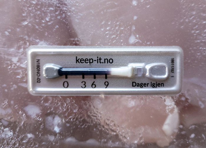 In Norway, The Packed Meat Has A "Thermometer" That Tells You How Many Days Are Left, Until It's No Longer Safe To Eat It