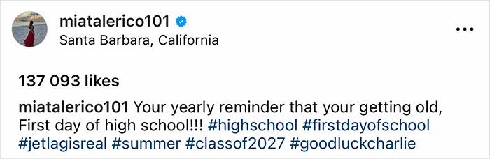 The Baby From The 'Good Luck Charlie' Meme, Mía Talerico, Celebrates Her First Day Of High School
