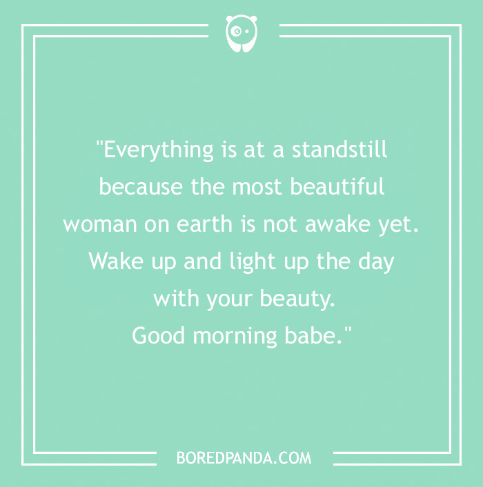 good morning quote about the most beautiful woman