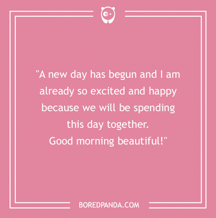 good morning quote about happiness to spend this day together