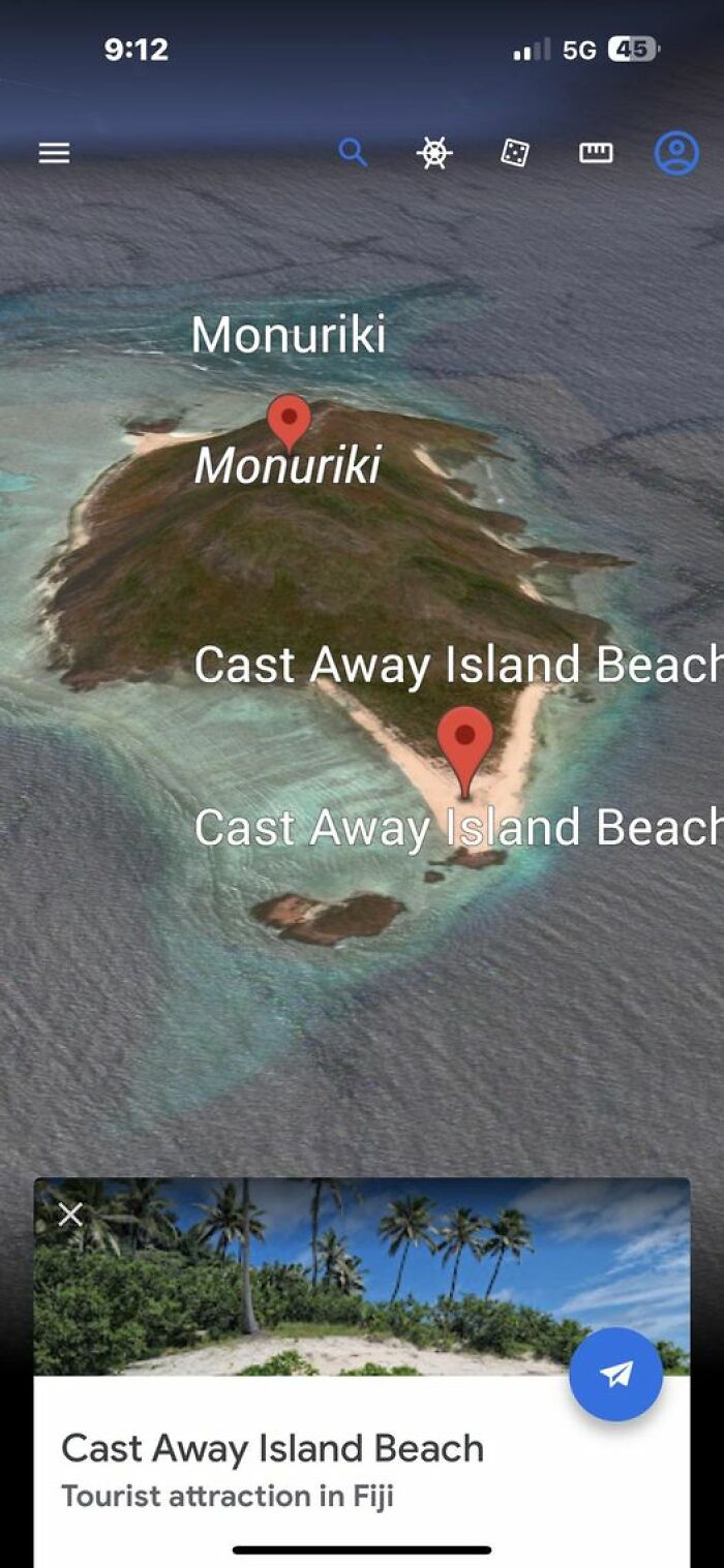 Monuriki Island Where The Movie Cast Away Was Filmed