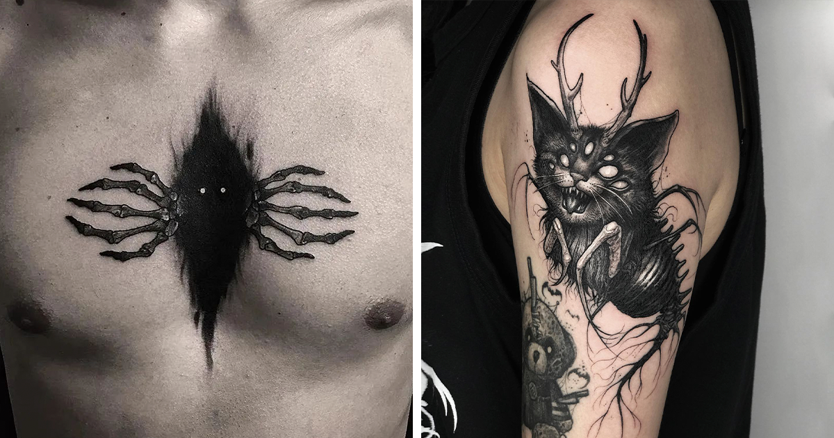 2. Gothic matching tattoos - wide 1