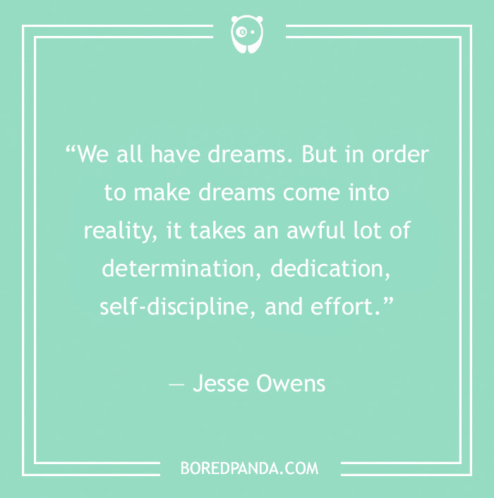 Jesse Owens quote on dreams 