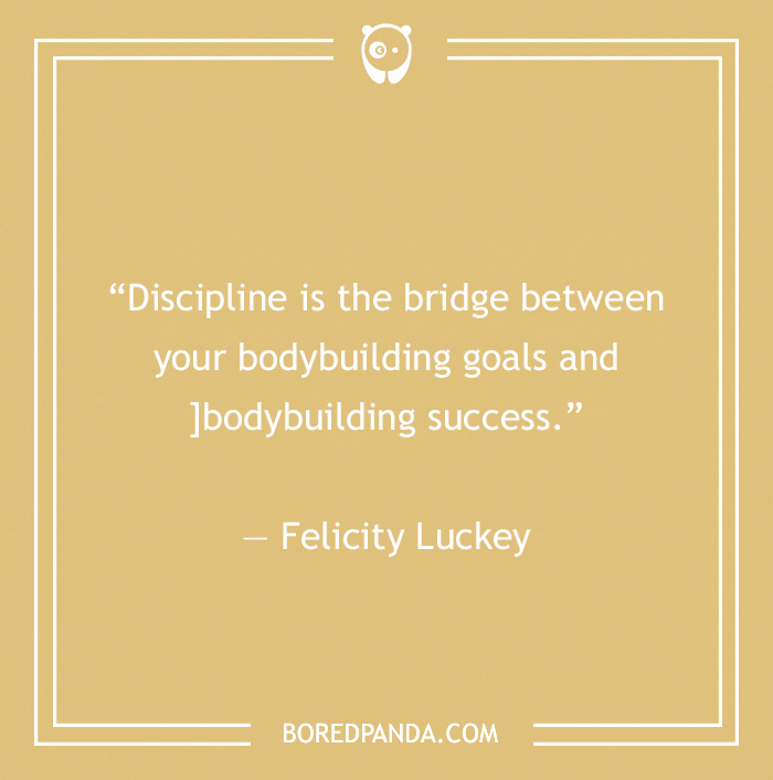 Felicity Luckey quote on discipline