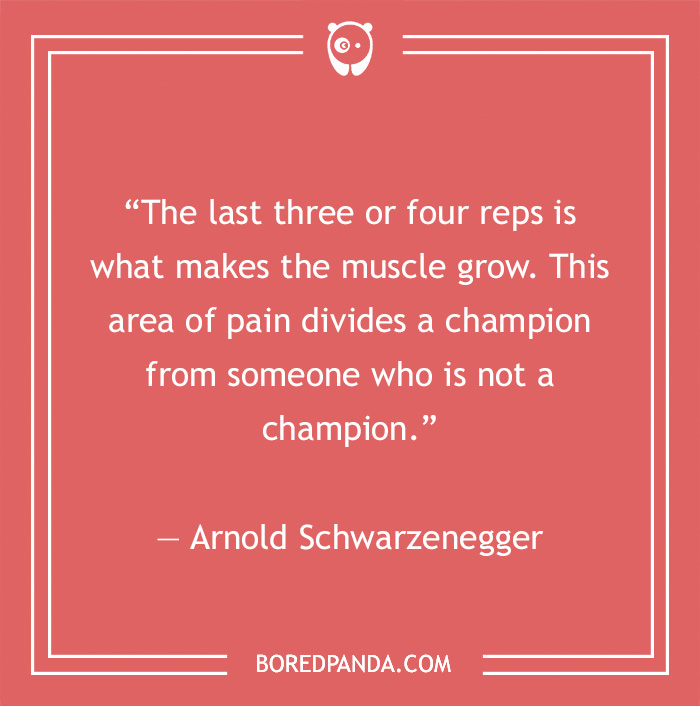 Arnold Schwarzenegger quote on being champion 