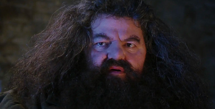 Rubeus Hagrid speaking