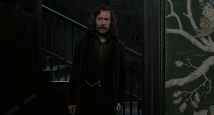 Sirius Black speaking with fear