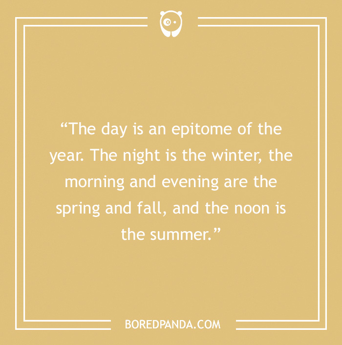 Henry David Thoreau quote on days and seasons 