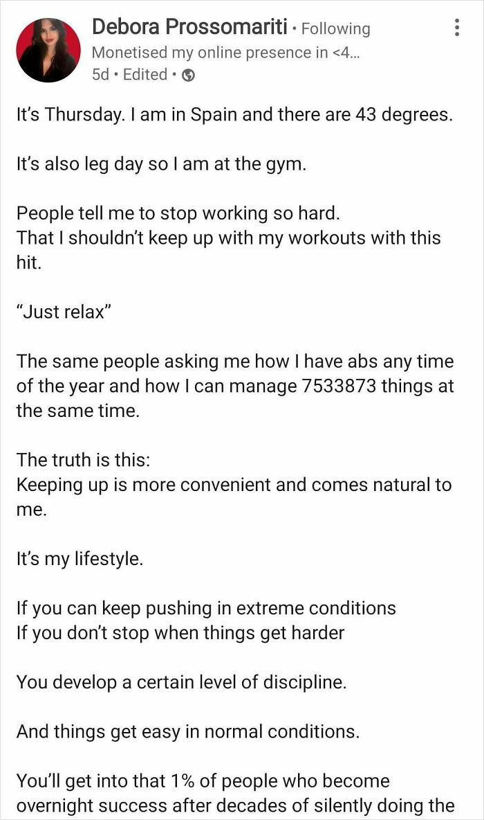 People Ask Her How She Has Abs Any Time Of The Year, Apparently