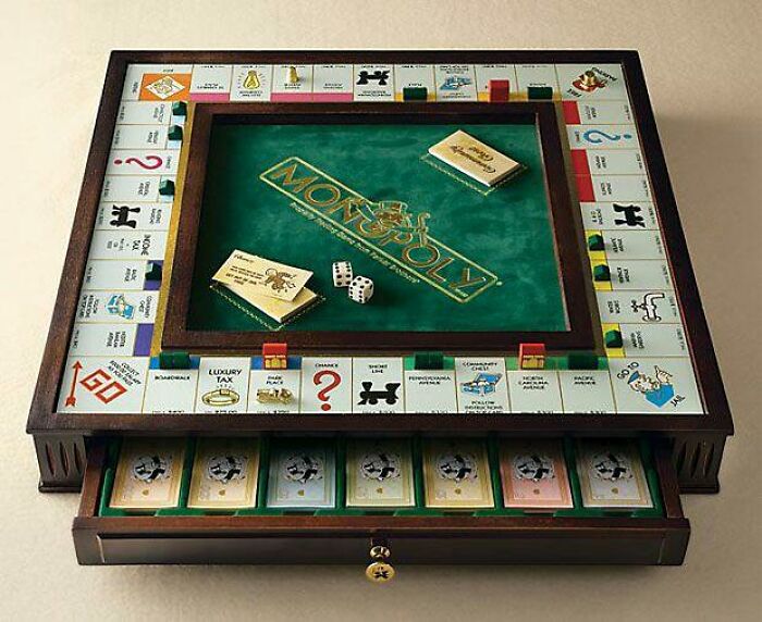 It Might Be A Really Fancy Monopoly Board But It's Still Getting Flipped If I Land On Those The Deep Blue Plots With Hotels On Them